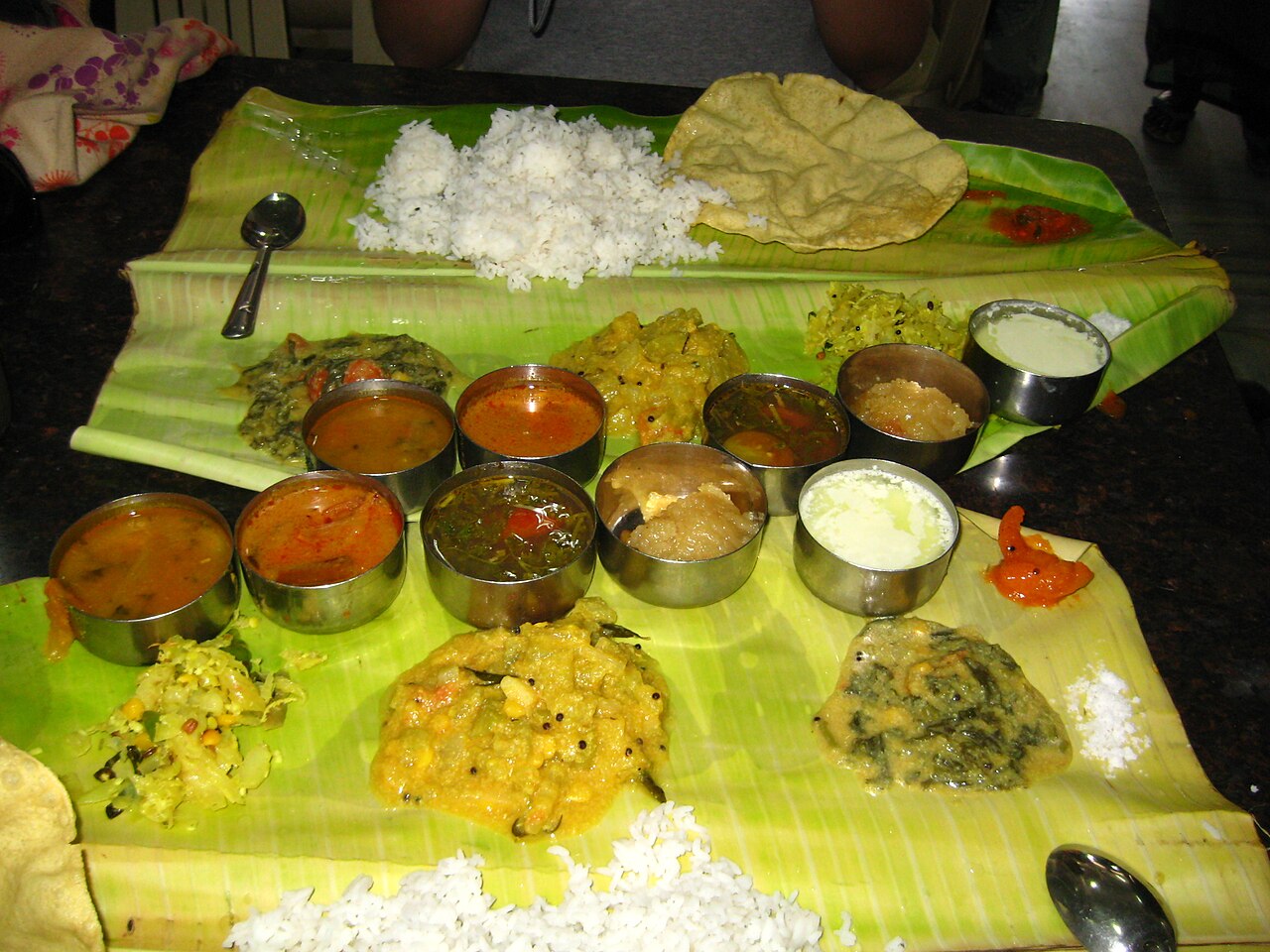 Pirandai thokku and South Indian meal in Cuttack